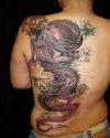 chinese dragon pic tattoo on side back